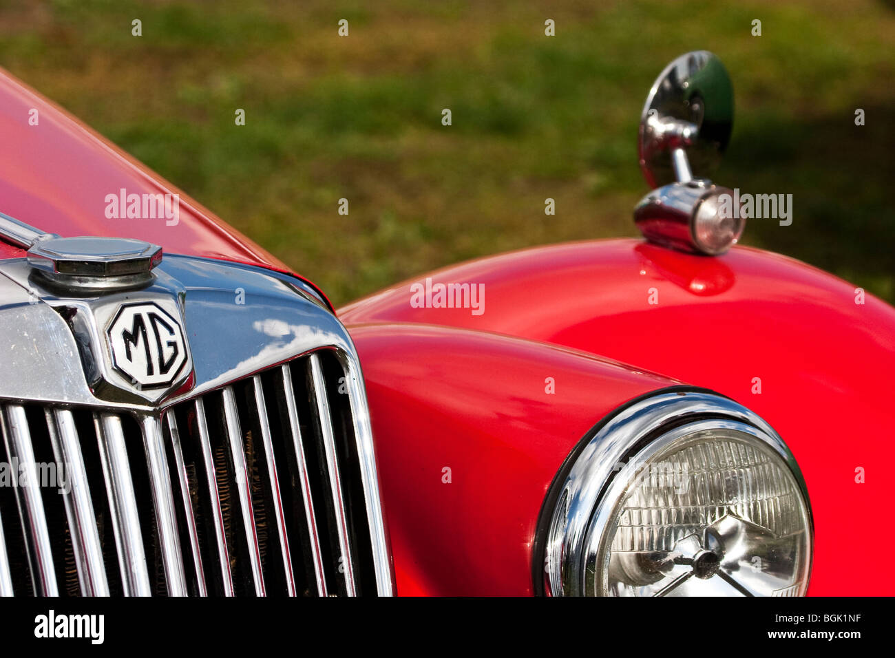 MG TF klassischen roten Sportwagen, MG Autos, England, UK Stockfoto