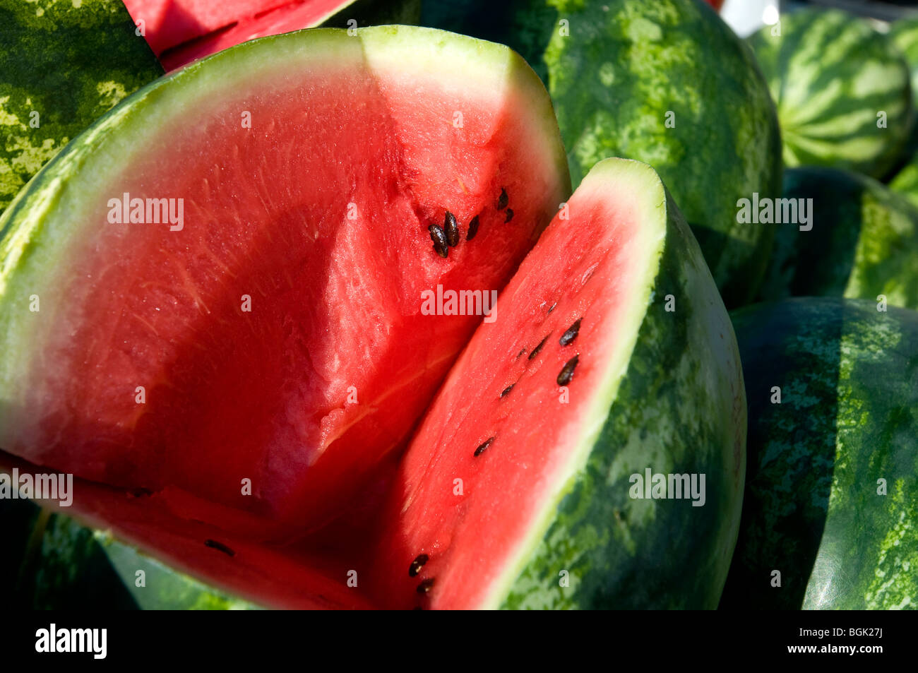 Wassermelone. Kreta, Griechenland Stockfoto