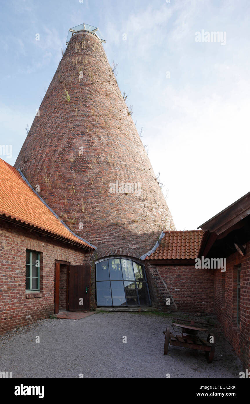 Petershagen-Ofen, Glashütte Gernheim, LWL-Industriemuseum, Glasturm Stockfoto