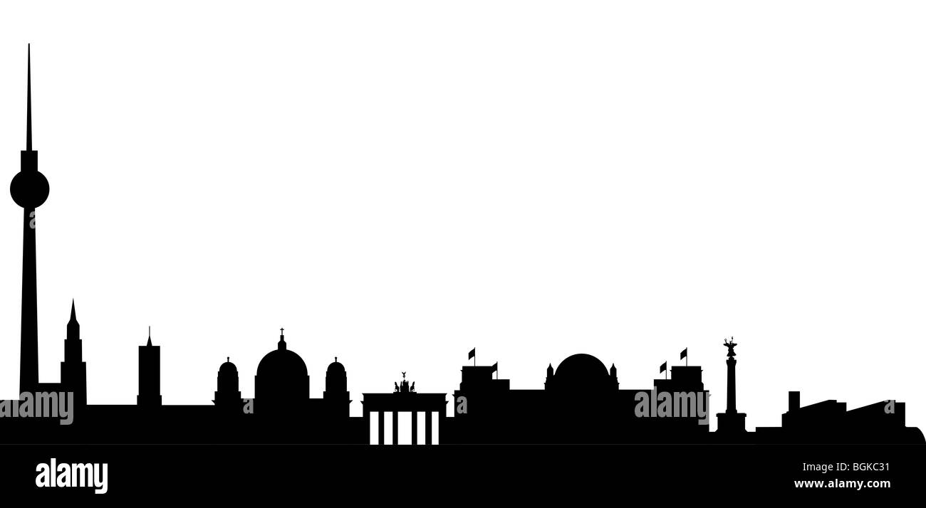 Berliner Stadtbild gemacht von den wichtigsten Sehenswürdigkeiten