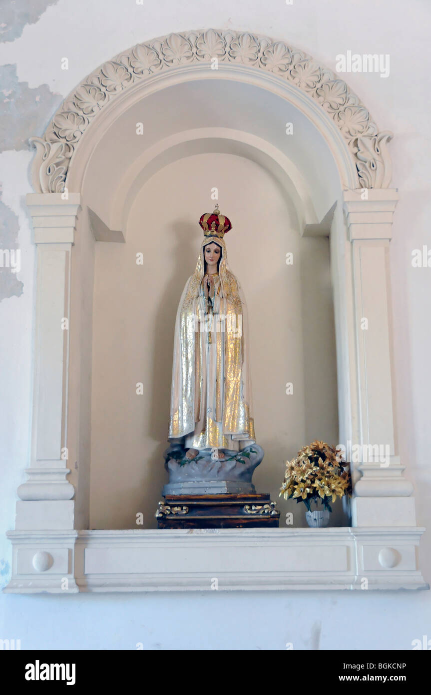 Statue von einem Heiligen, Kirche von El Calvario, Leon, Nicaragua, Mittelamerika Stockfoto