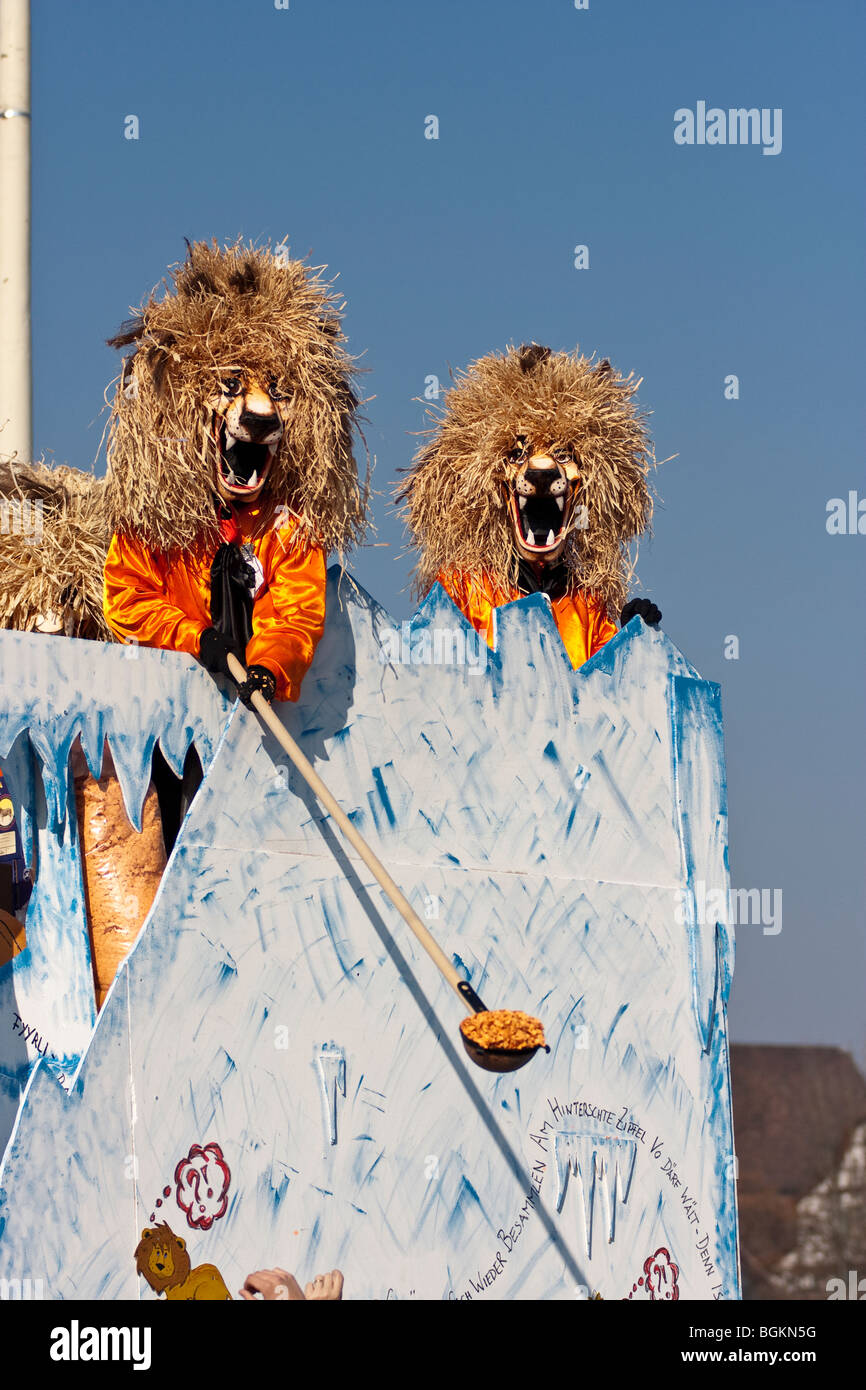 Basler Karneval Parade - Basler Fasnacht - Schweiz Stockfoto