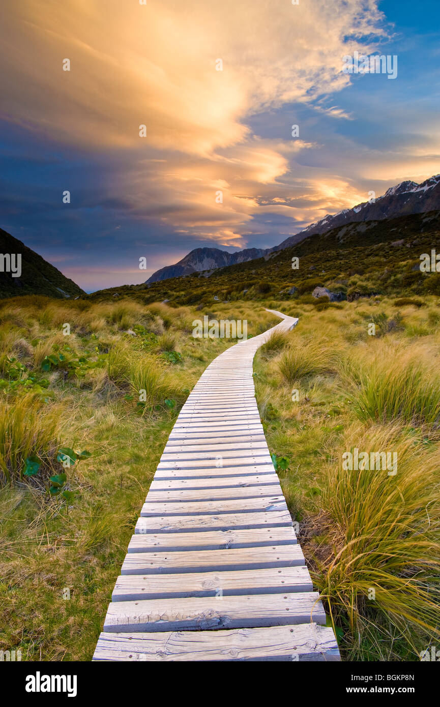 Aoraki Mount Cook Nationalpark, Südinsel, Neuseeland Stockfoto