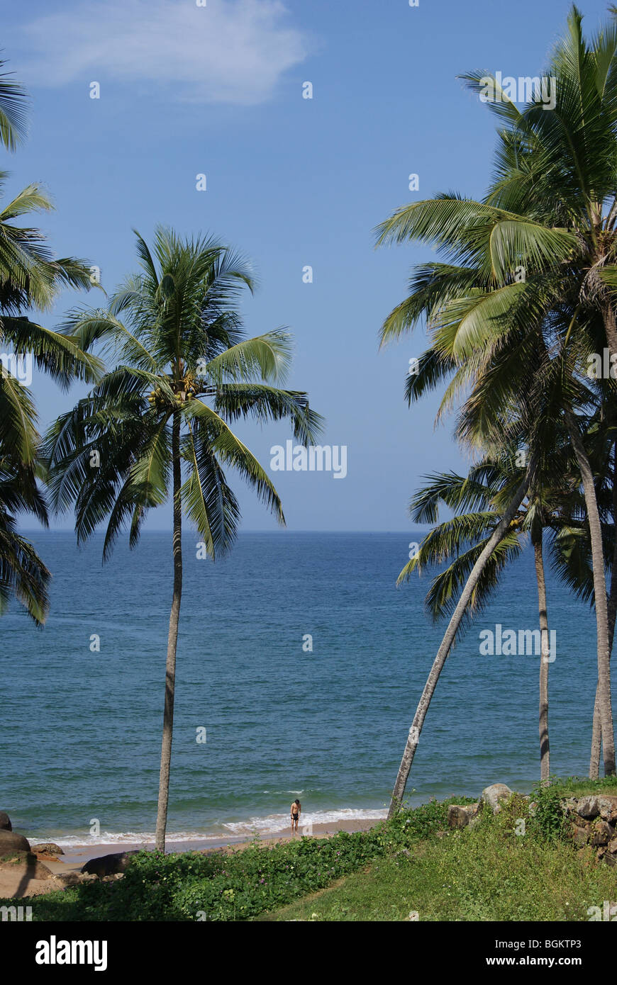 Kovalam Küste Landschaft und Strand Landschaften Stockfoto