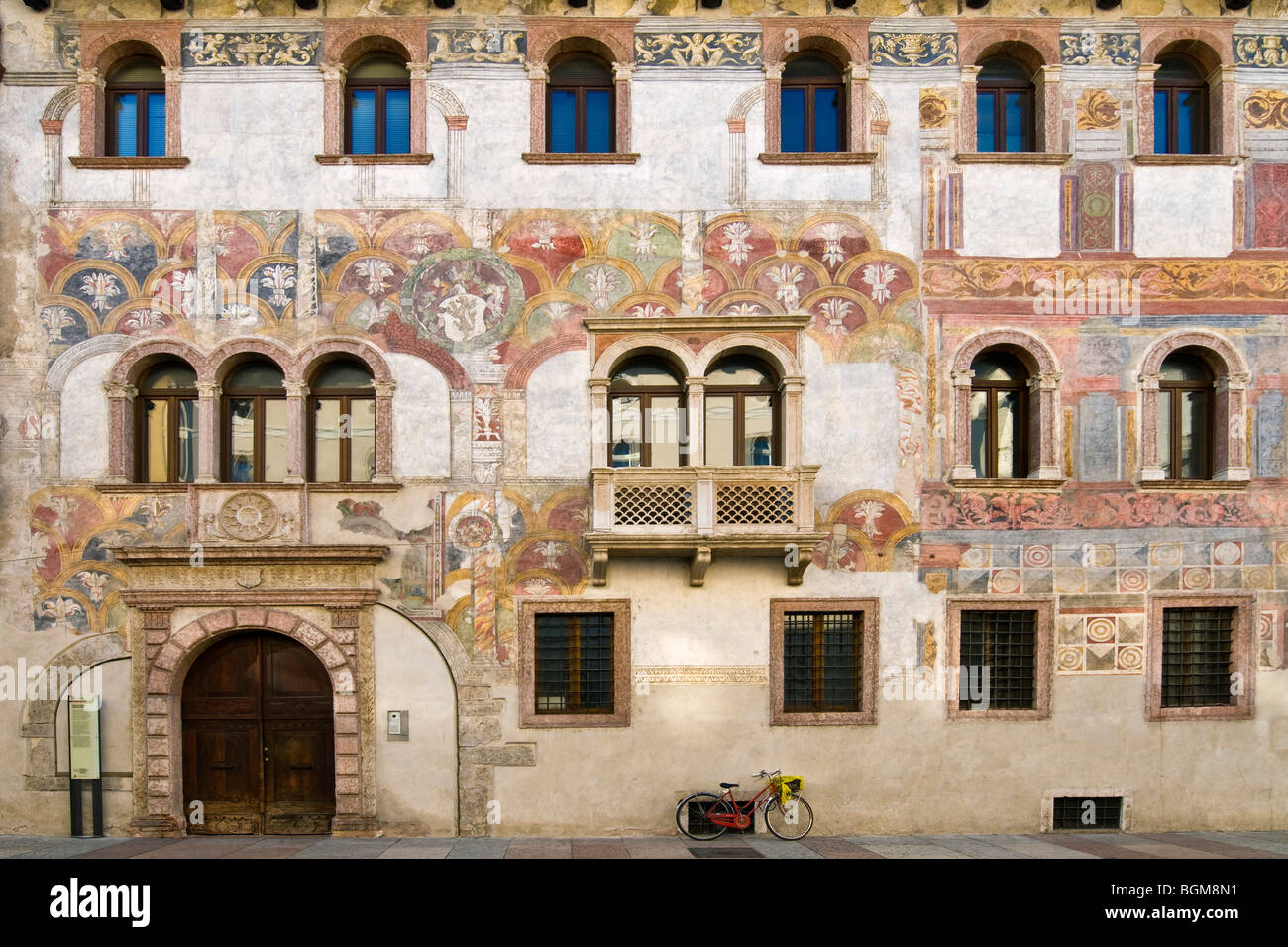 Quetti Alberti Colico Palast, Trento, Italien Stockfoto