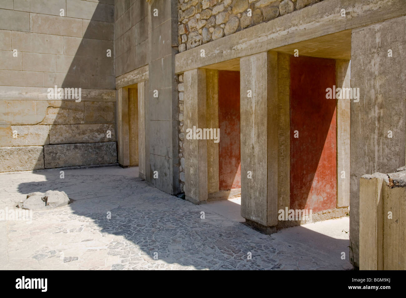 Palast von Knossos, Mittelmeer, Kreta, Griechenland, Europa Stockfoto