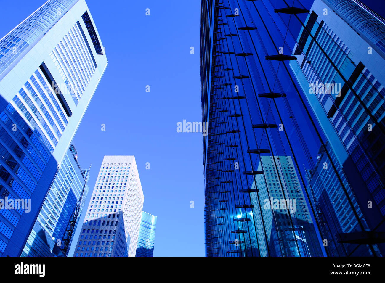 Moderne Gebäude in Shiodome, Tokio. Shiodome Sio-site, Minato-ku, Tokio, Japan Stockfoto