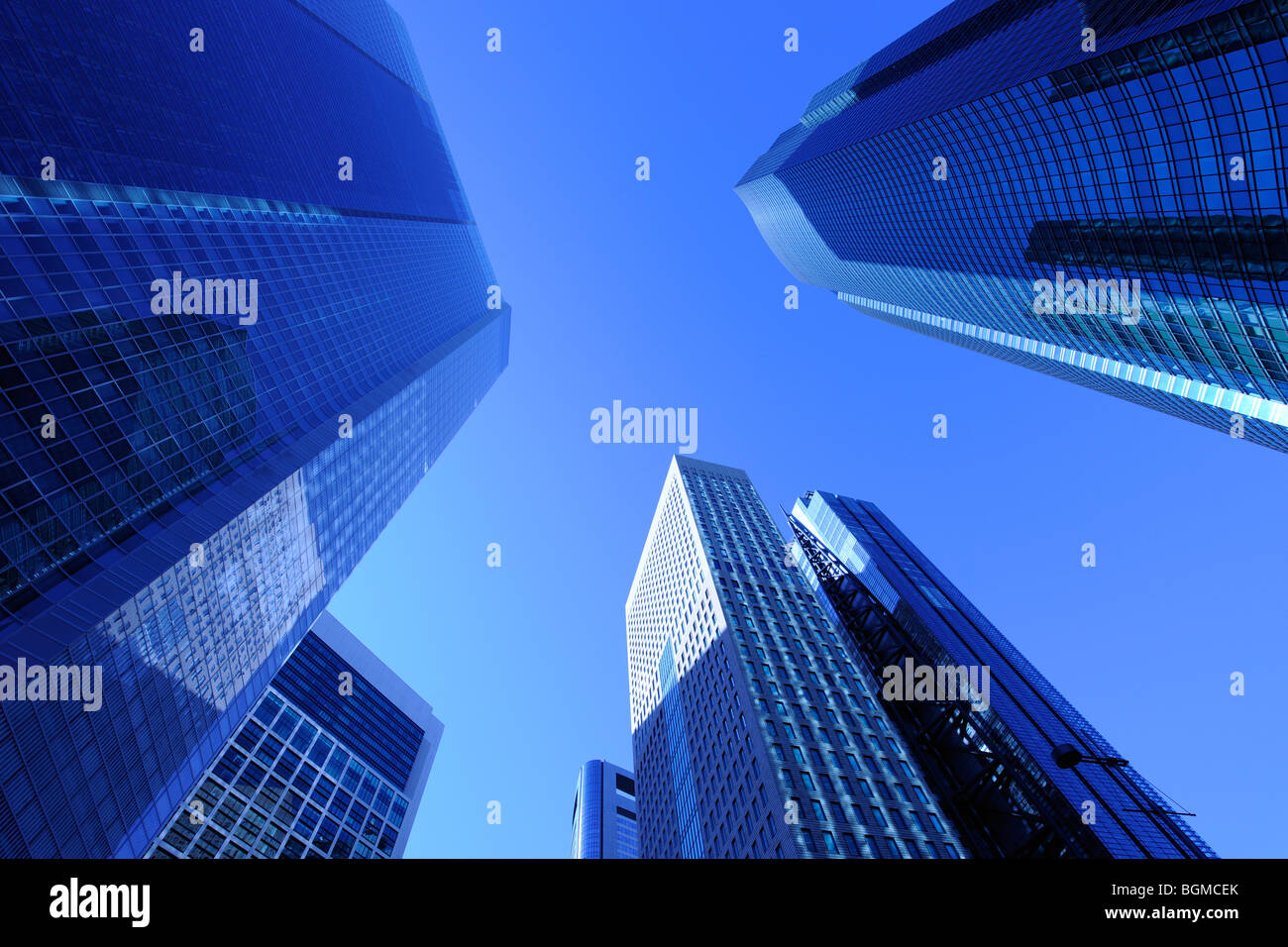 Moderne Gebäude in Shiodome, Tokio. Shiodome Sio-site, Minato-ku, Tokio, Japan Stockfoto