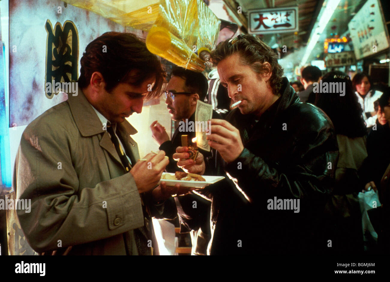 Schwarzer regen Jahr: 1989 Regie: Ridley Scott Andy Garcia, Michael Douglas Stockfoto
