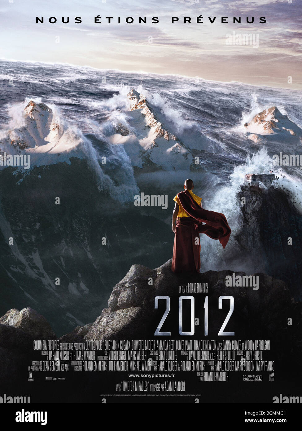 2012-Jahr: 2009 Regie: Roland Emmerich Movie Poster (Fr) Stockfoto