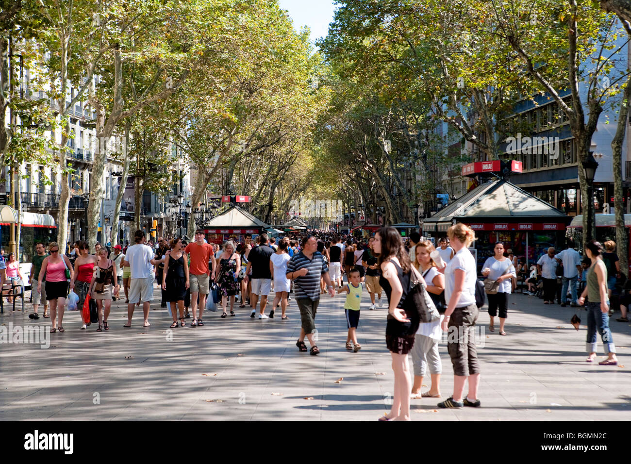 Barcelona - Barcelona - La Rambla Stockfoto