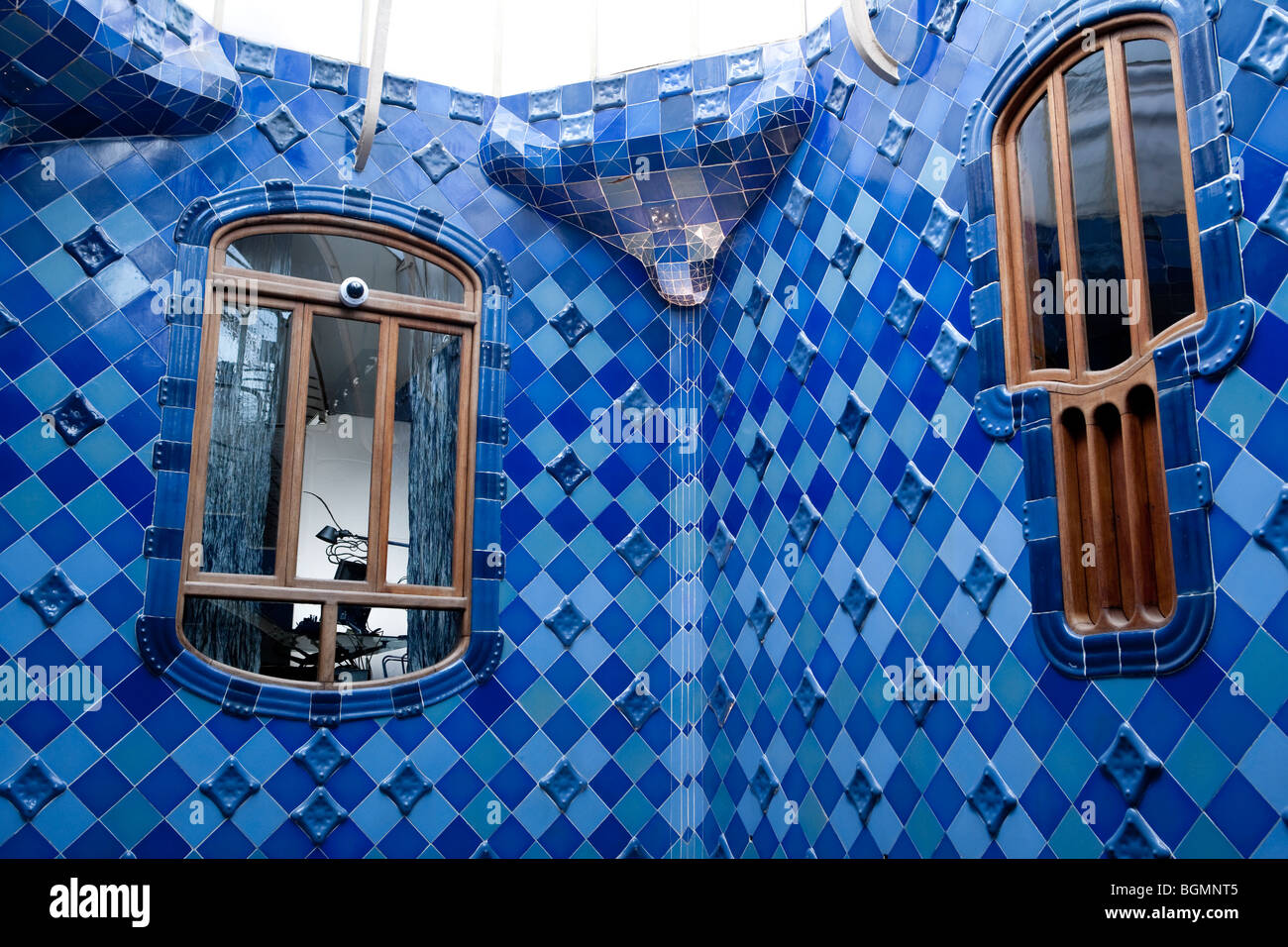 Barcelona - Spanisch-Art-Nouveau-Bewegung - Modernisme - Casa Batllo - Gaudi - Stadtteil Eixample Stockfoto