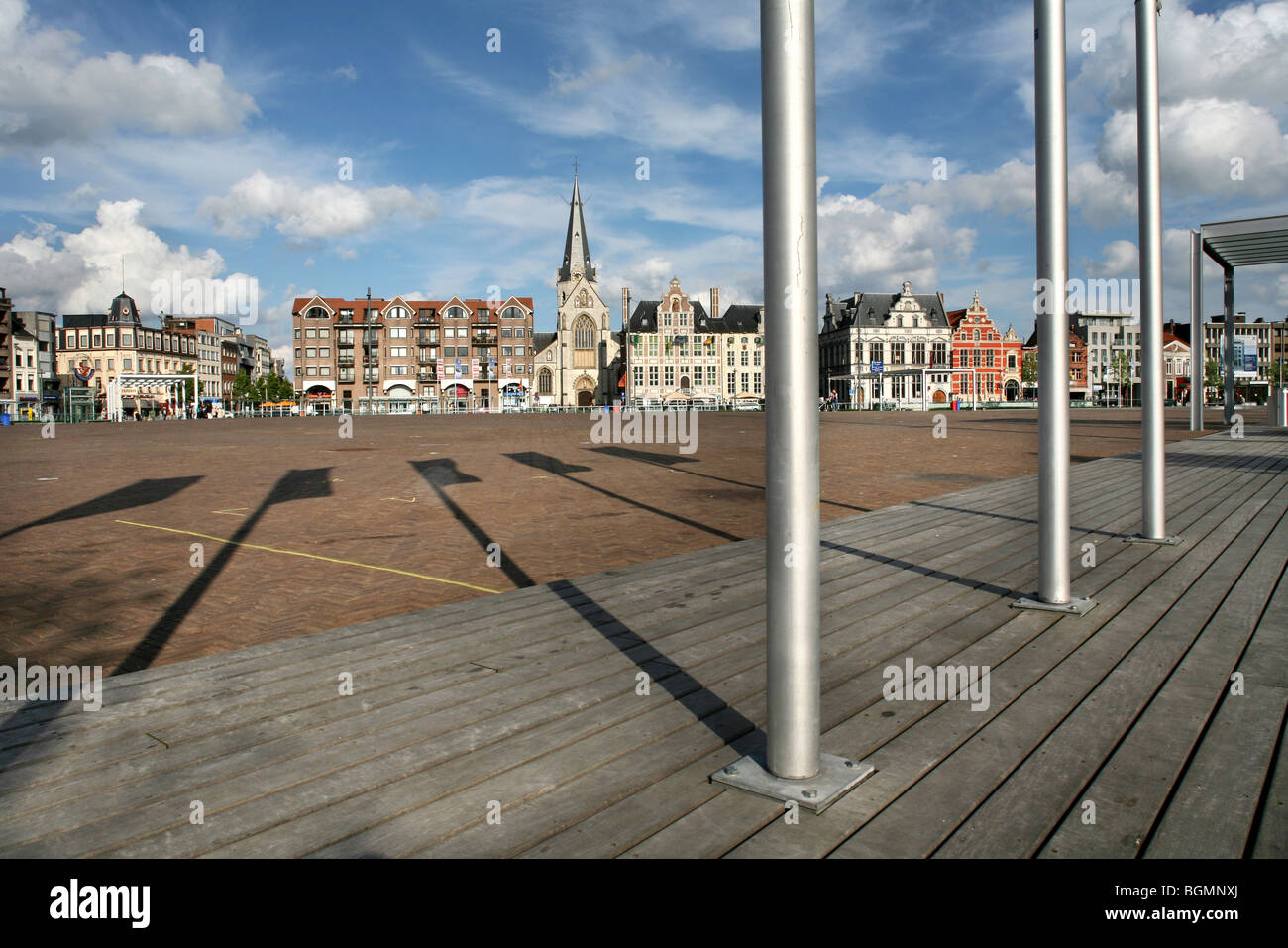 Marktplatz, Niklaas, Belgien Stockfoto
