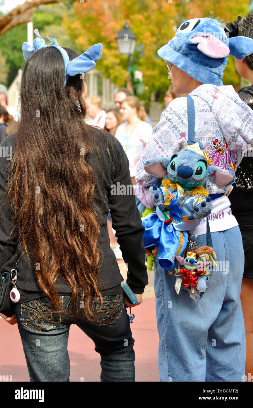 Sehr langes Haar Stockfoto