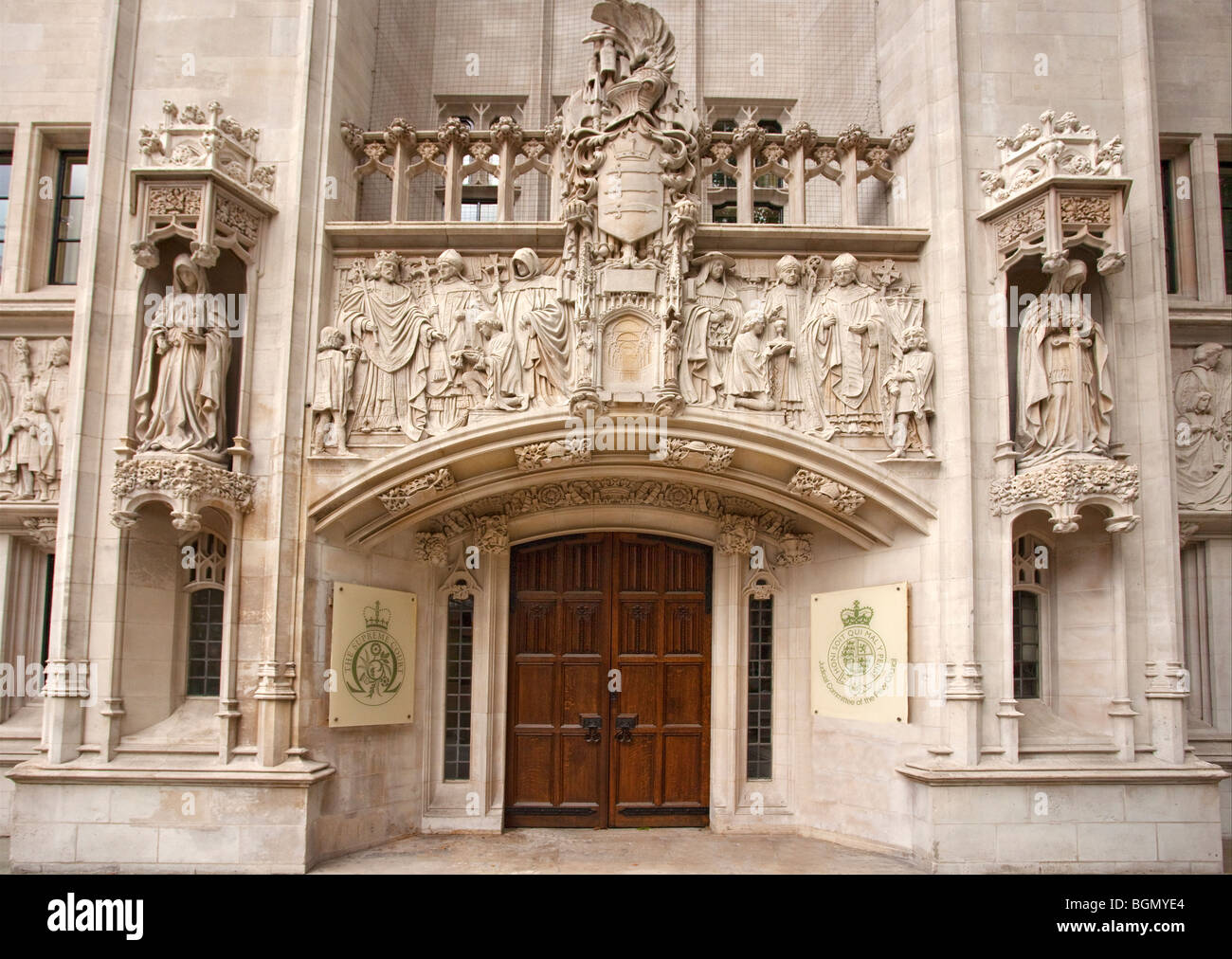 Oberste Gerichtshof Eingang Westminster London England UK United Kingdom GB Großbritannien britische Inseln Stockfoto