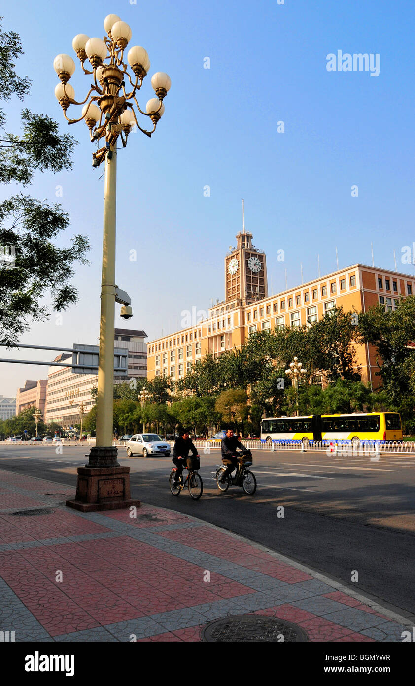 Die Innenstadt von Beijing berühmte Avenue Xichang eine Jie Stockfoto