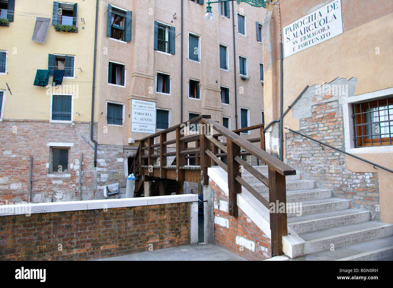 Jüdischen Ghetto, Venedig Stockfoto