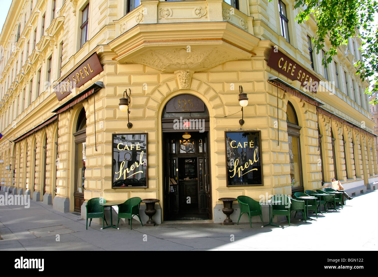 Cafe Sperl, Wien, Österreich Stockfoto
