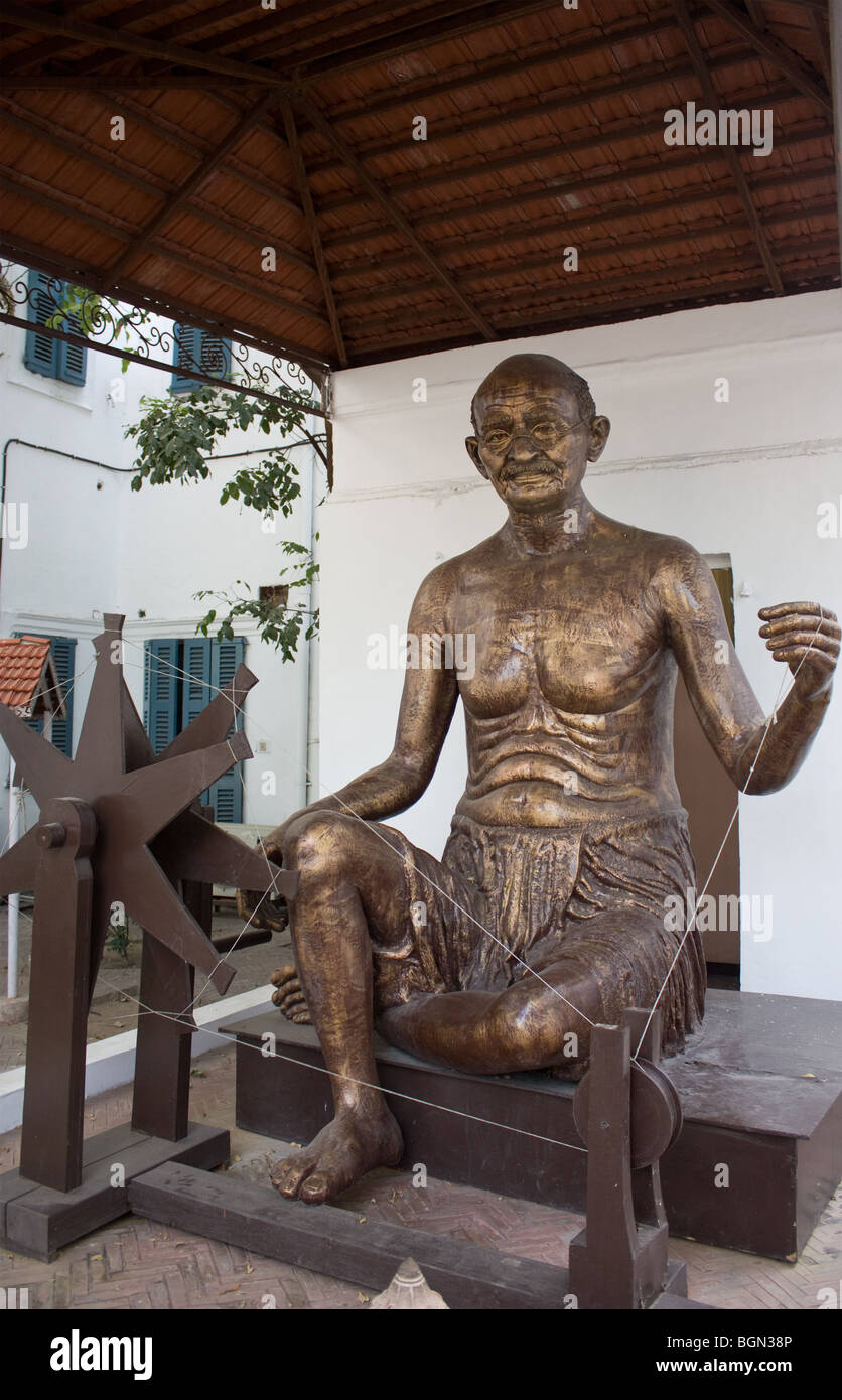 Statue von Mahatma Gandhi in der Nähe von Rajghat, delhi Stockfoto