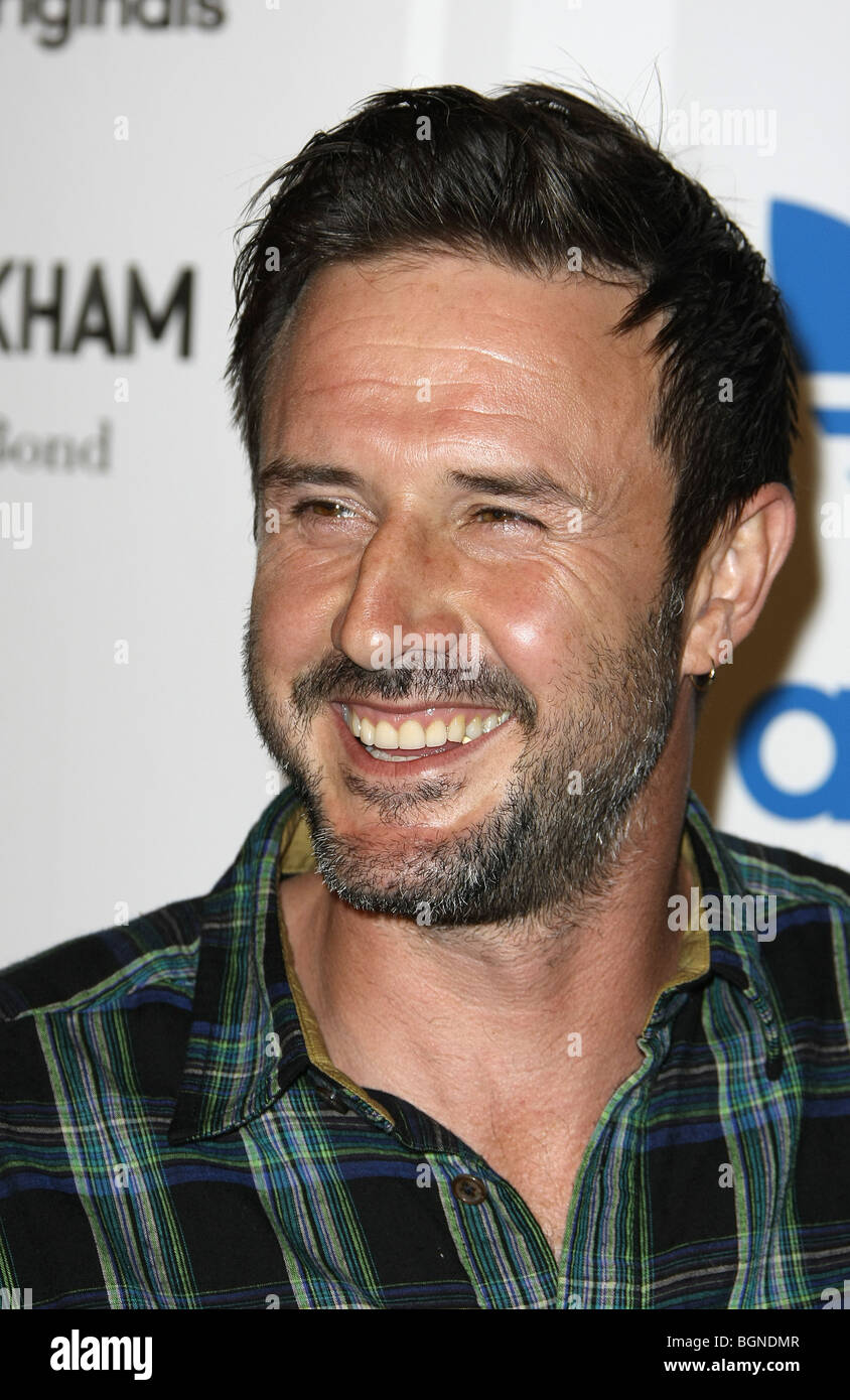 DAVID ARQUETTE DAVID BECKHAM & JAMES BOND feiern Start des ADIDAS ORIGINALS BY ORIGINALS Linie LOS ANGELES CA USA 30 Septemb Stockfoto