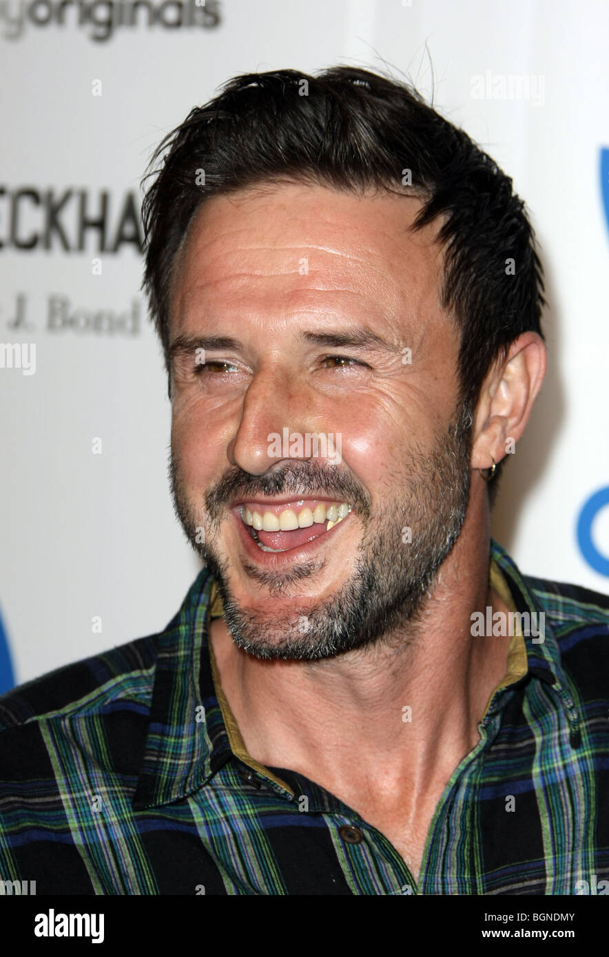 DAVID ARQUETTE DAVID BECKHAM & JAMES BOND feiern Start des ADIDAS ORIGINALS BY ORIGINALS Linie LOS ANGELES CA USA 30 Septemb Stockfoto