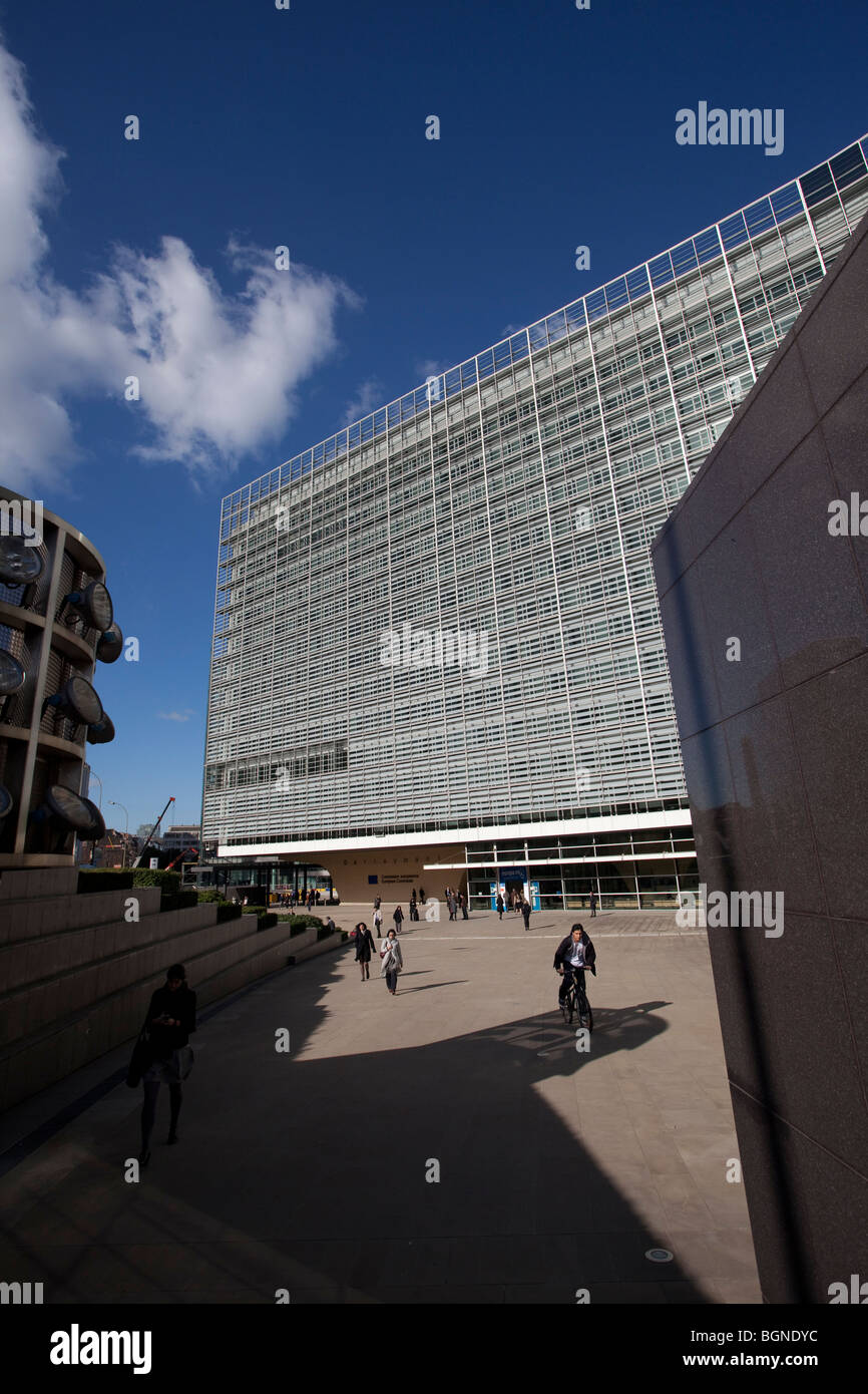 Berlaymont-Gebäude, Hauptsitz der Europäischen Kommission in Brüssel Stockfoto