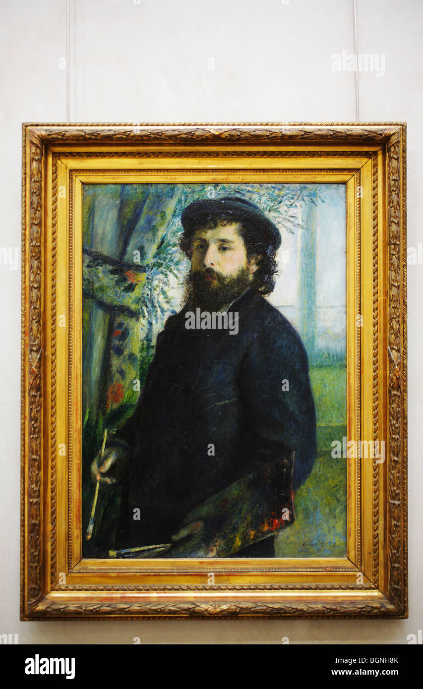 Claude Monet von Pierre-Auguste Renoir, Musée d ' Orsay (Musée d ' Orsay), Paris, Frankreich Stockfoto