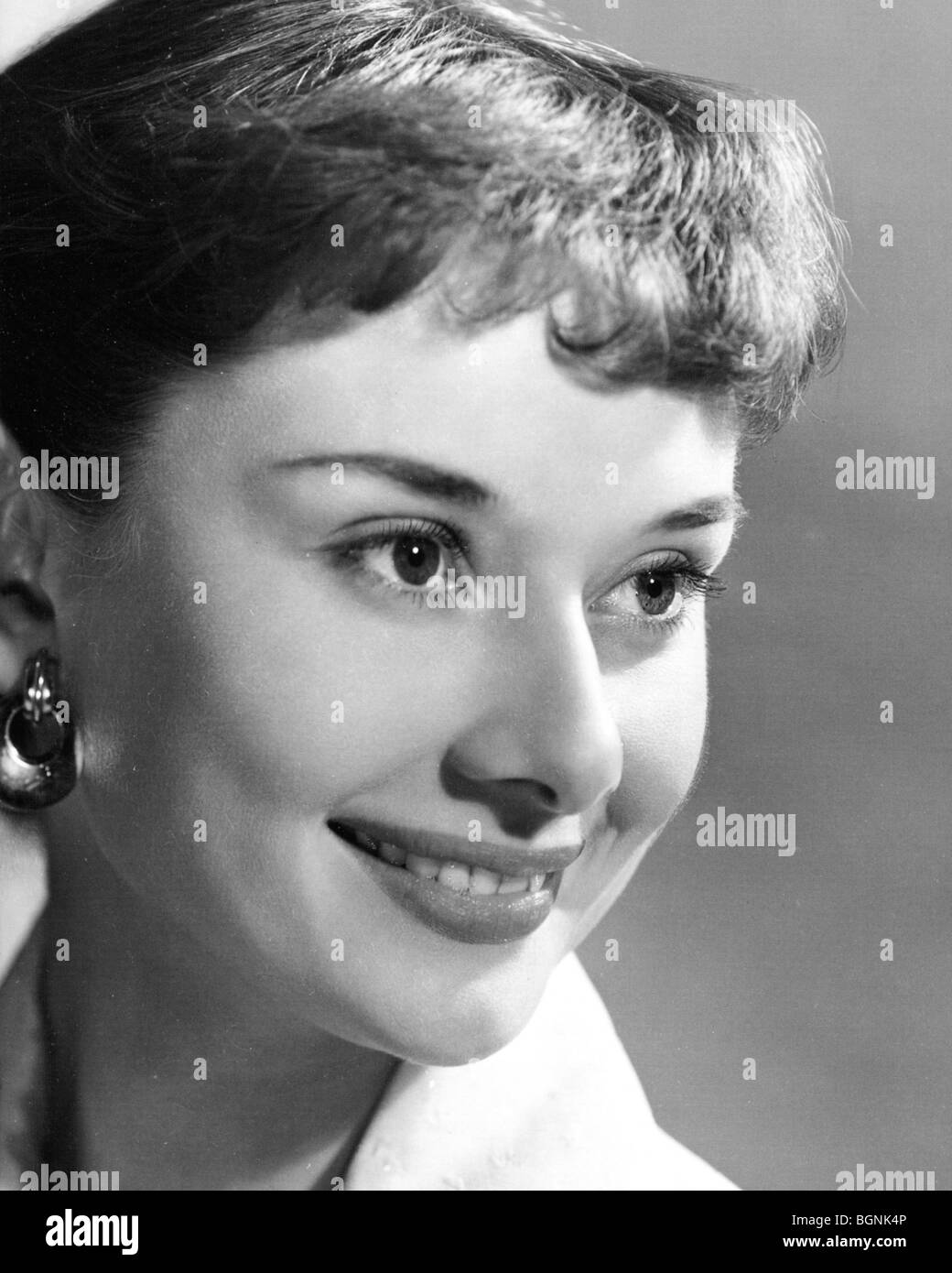 AUDREY HEPBURN - belgische geborene Schauspielerin über 1954 Stockfoto