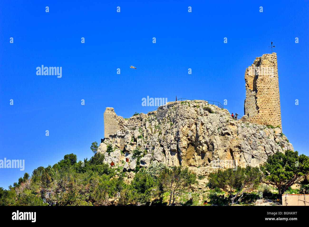 Barberousse "Wachturm, Gruissan, Frankreich. Stockfoto