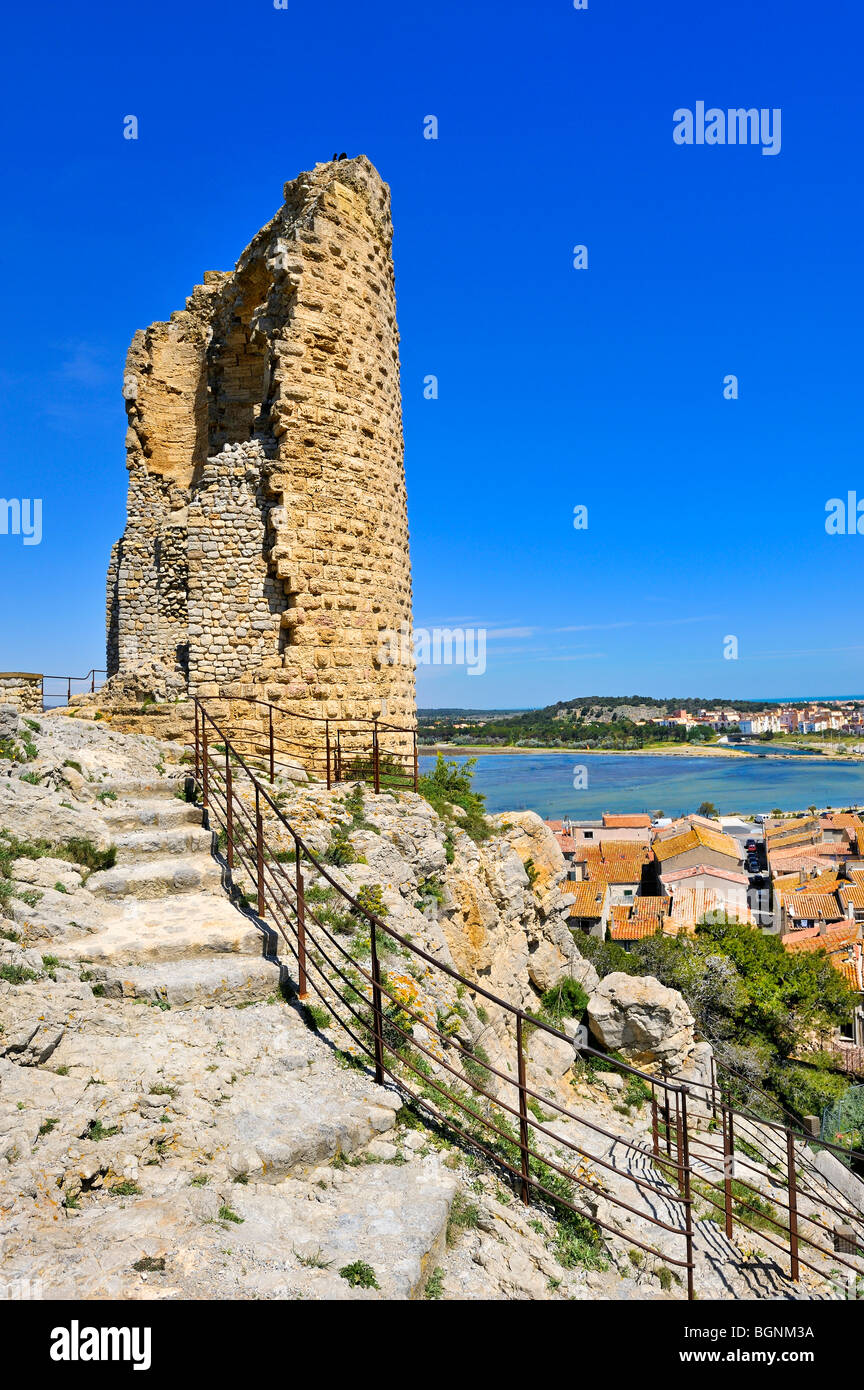 Barberousse "Wachturm, Gruissan, Frankreich. Stockfoto