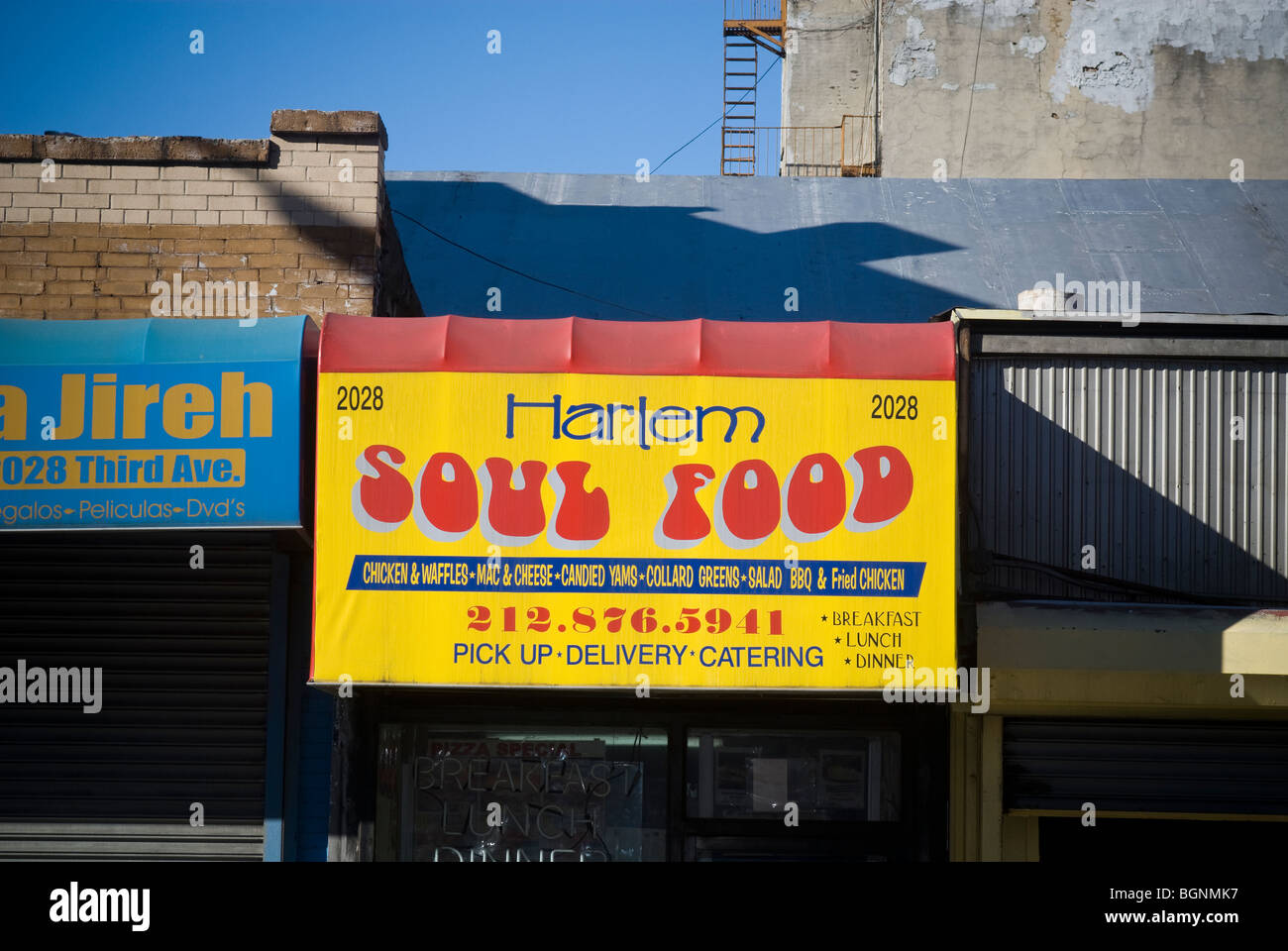 Harlem-Soul-Food-Restaurant in Harlem in New York am Mittwoch. 6. Januar 2010. (© Richard B. Levine) Stockfoto