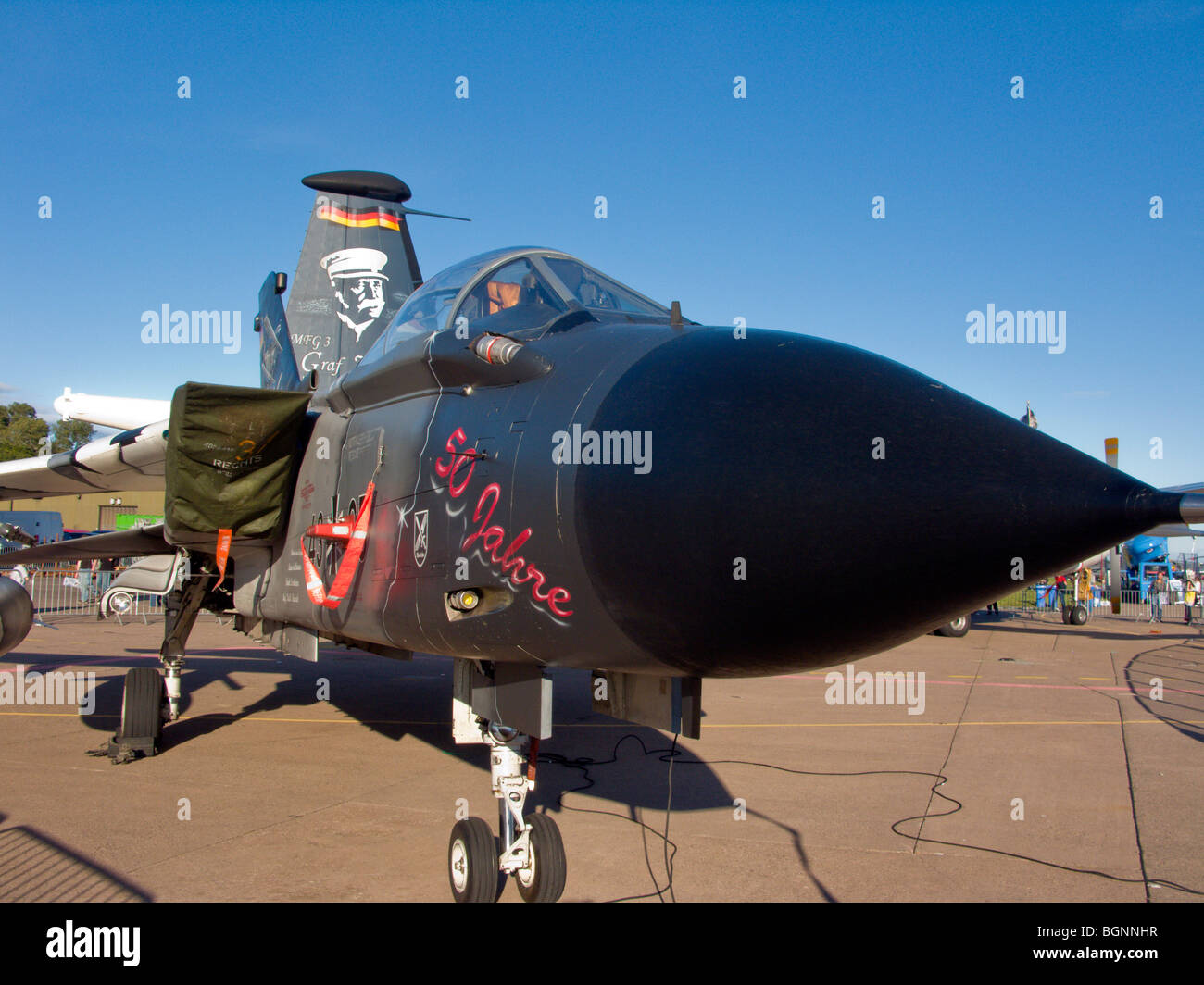 Deutschen Luftwaffe PA200 Tornado RAF Leuchars Airshow 2009, Fife, Schottland Stockfoto