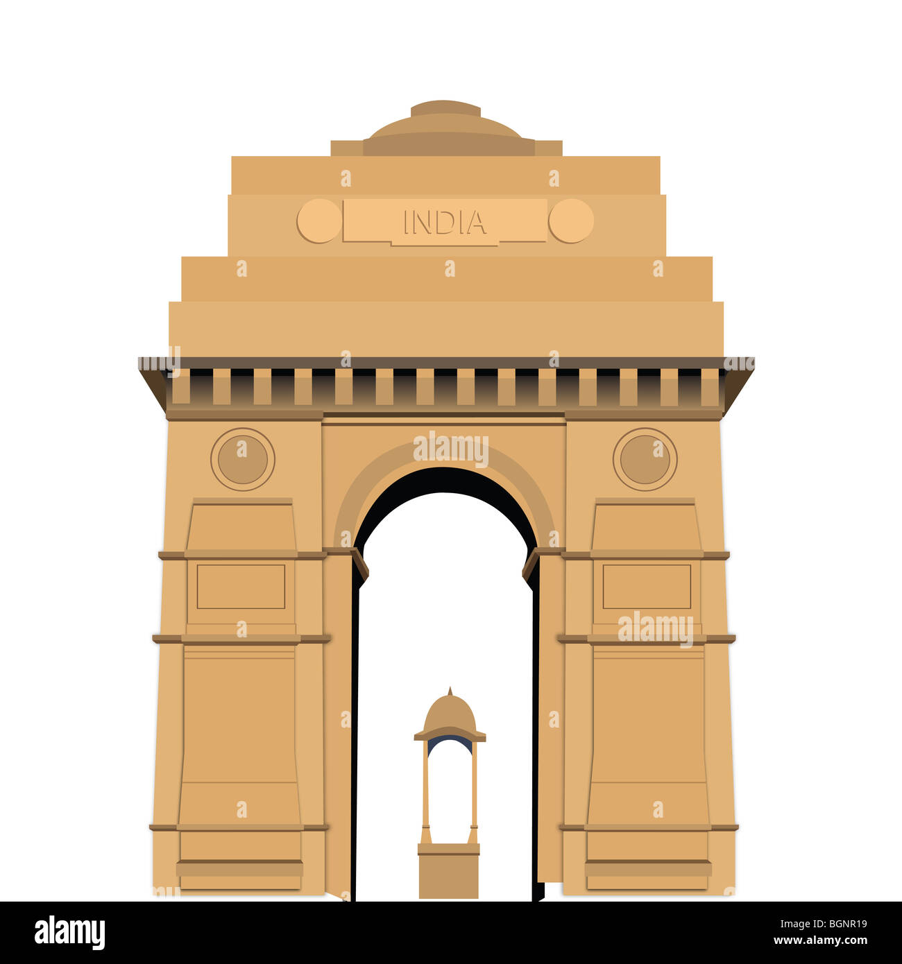 indische Tor, neu-Delhi, Indien, Reisen Stockfoto