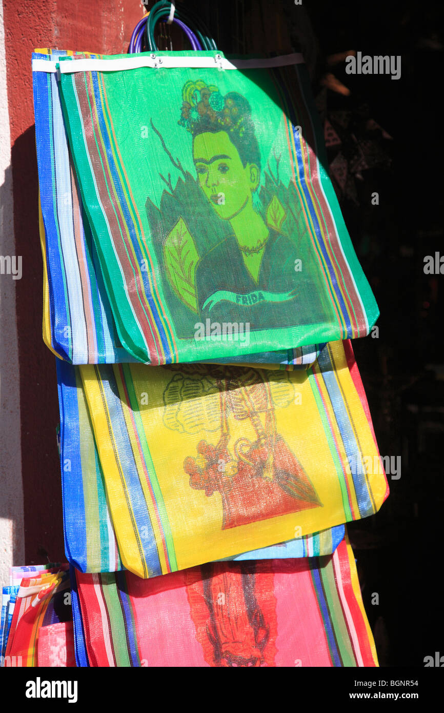 Tasche mit Frida Kahlo Bild, San Miguel, San Miguel de Allende, Bundesstaat  Guanajuato, Mexiko, Nordamerika Stockfotografie - Alamy