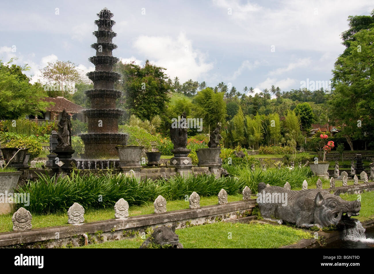 Tirta Gangga Wasserpalast, Ost-Bali, Indonesien Stockfoto