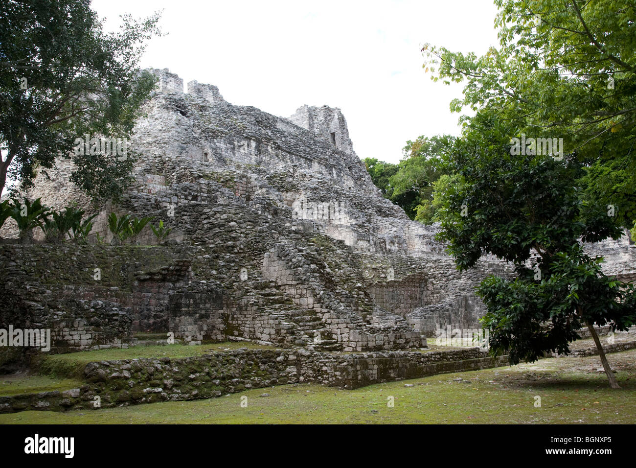 Becán Maya-Ruinen Archäologie Website, Campeche, Mexiko. Stockfoto