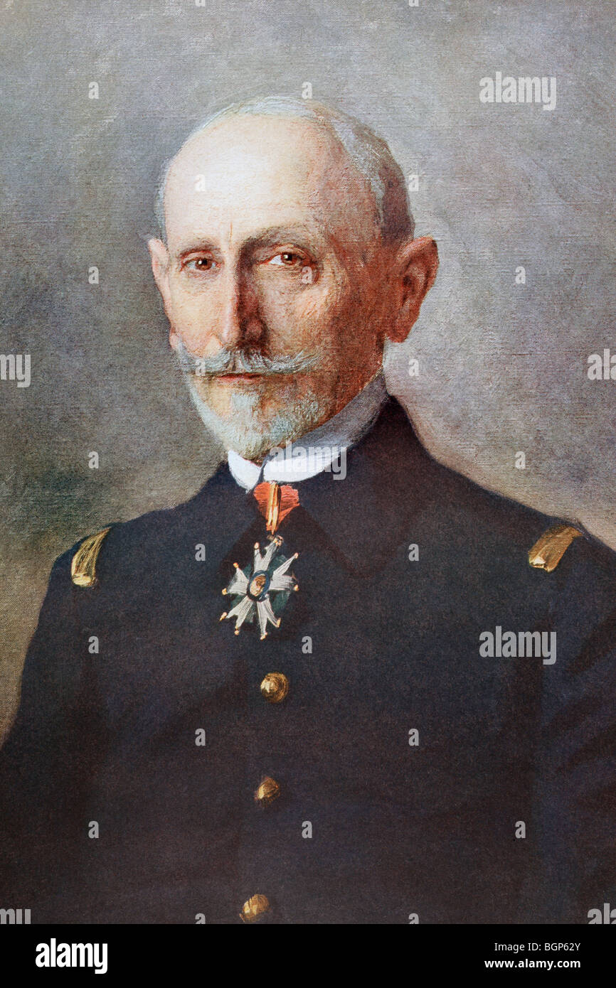 Admiral Marie-Jean-Lucien, 1860 bis 1955. Französischer Minister der Marine im ersten Weltkrieg 1915 bis 1917. Stockfoto