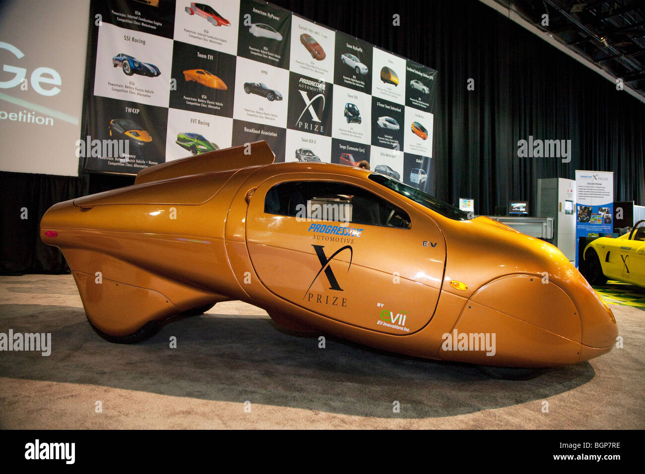 Der EV-Innovationen-Eintrag im Automotive X Prize Wettbewerb Stockfoto