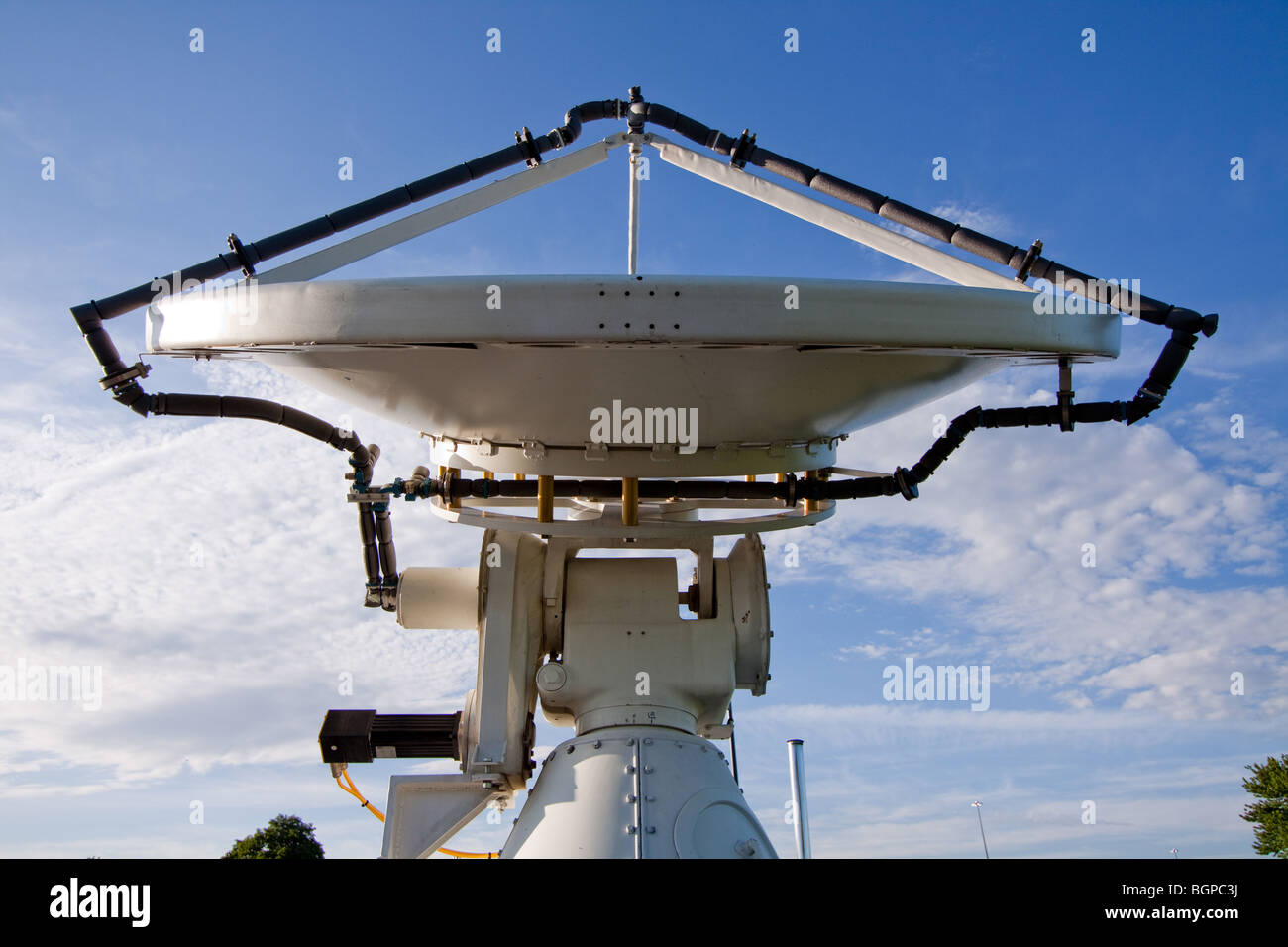 Die Schale des NOXP mobile Radar-LKW.  Während Projekt Vortex 2 geschossen Stockfoto