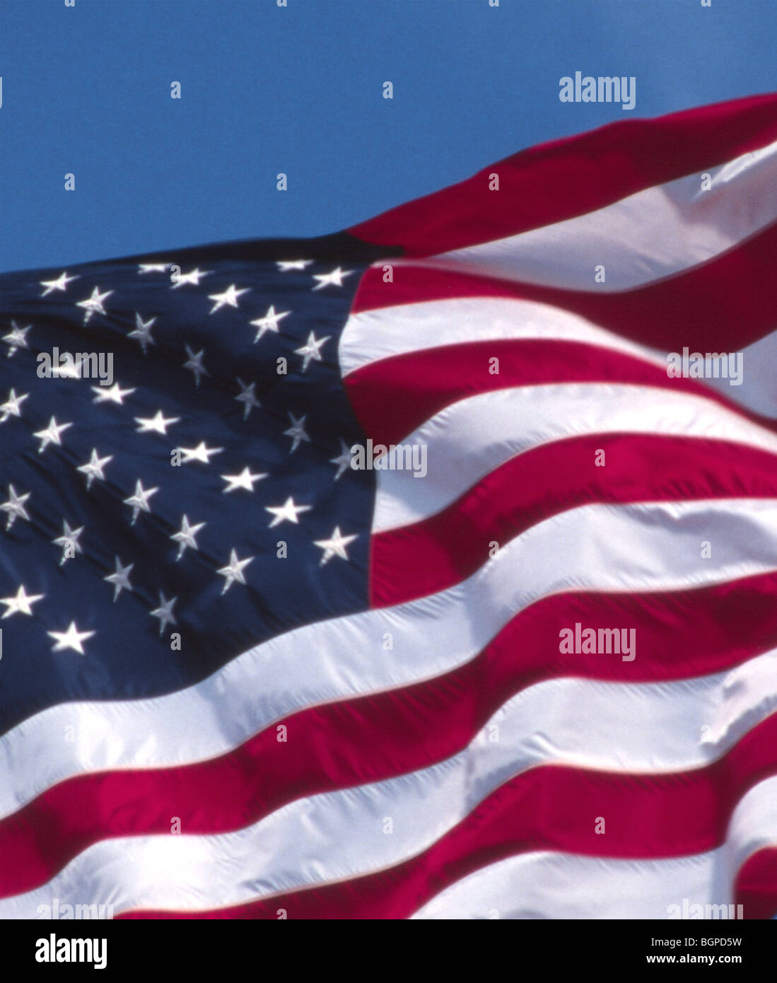 Amerikanische Flagge der Vereinigten Staaten von Amerika Stockfoto