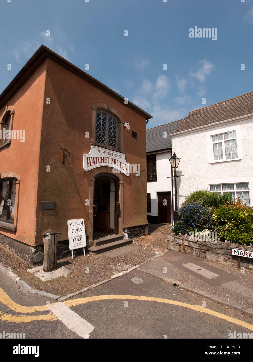 die Hauptstraße des Dorfes Watchet in somerset Stockfoto