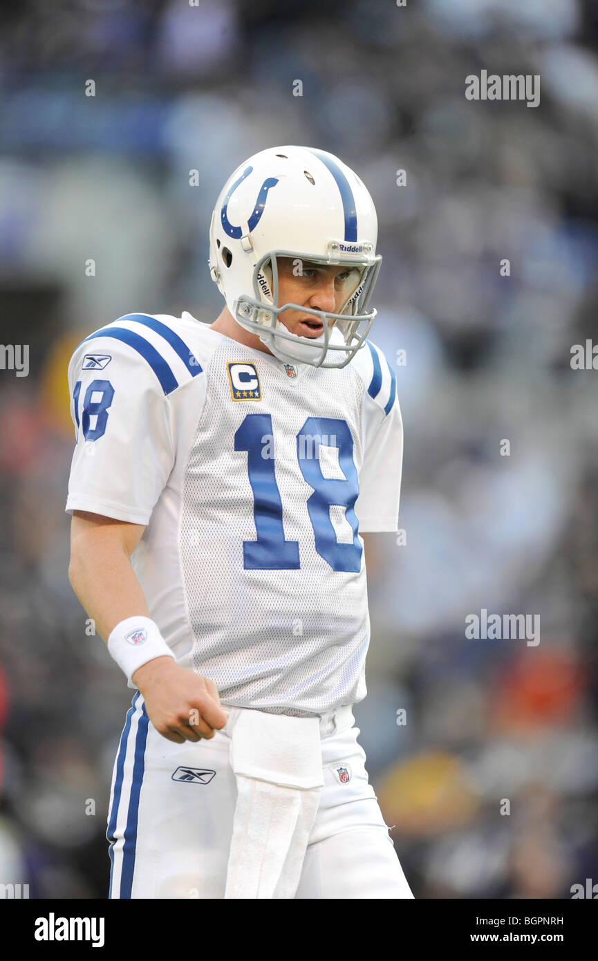 Quarterback Peyton Manning #18 von den Indianapolis Colts Stockfoto