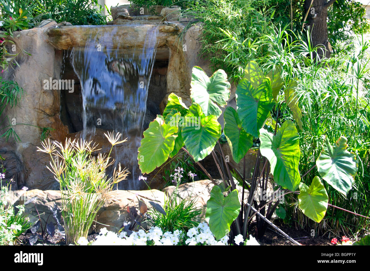 Künstlichen Wasserfall Stockfoto