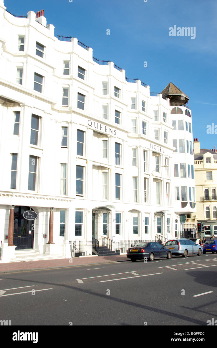 Krug und Klavier, Queens Hotel Brighton Stockfoto