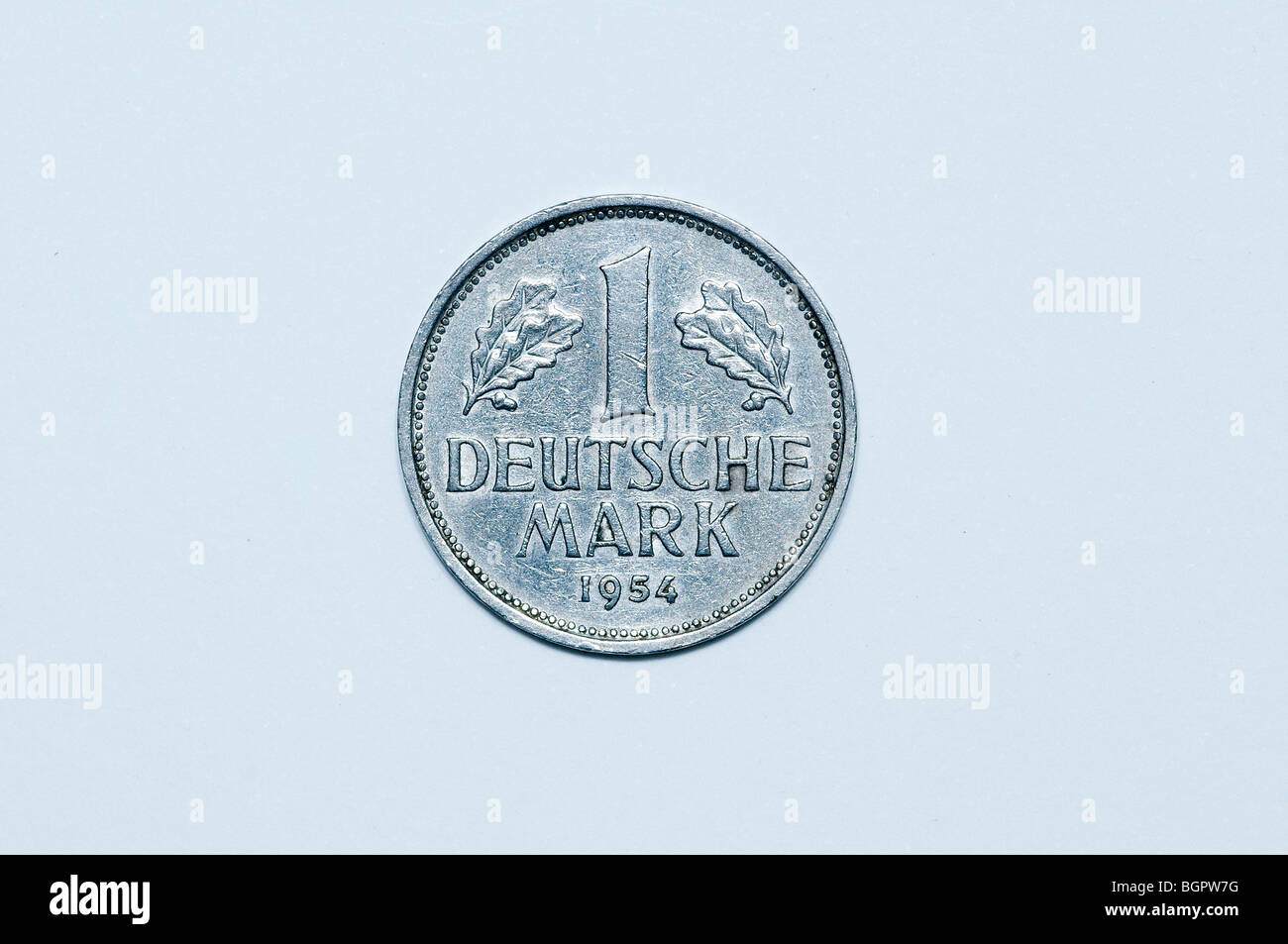 1 Deutsche mark Münze Stockfoto