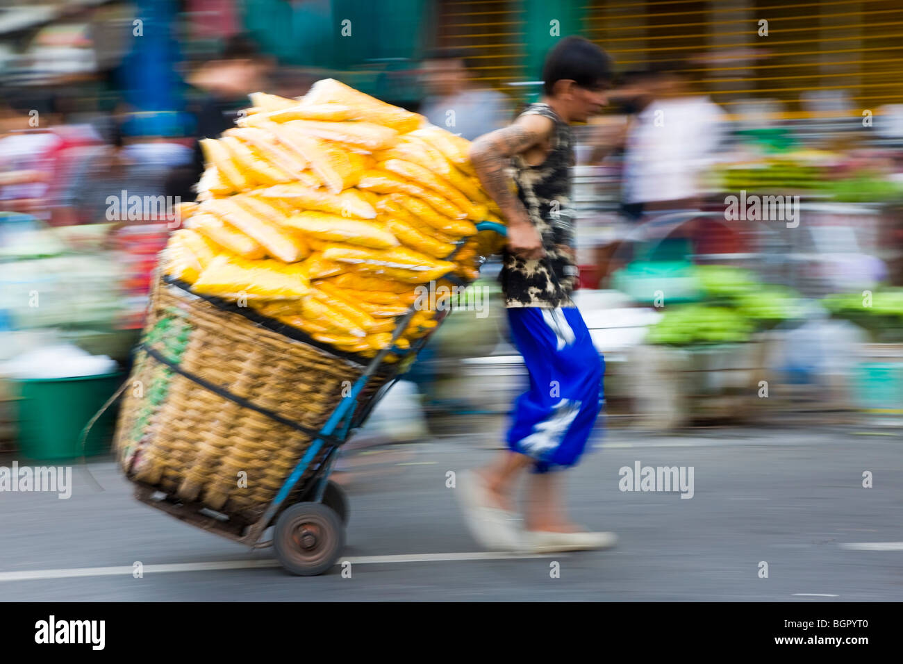 Blumenmarkt, Bangkok, Thailand Stockfoto