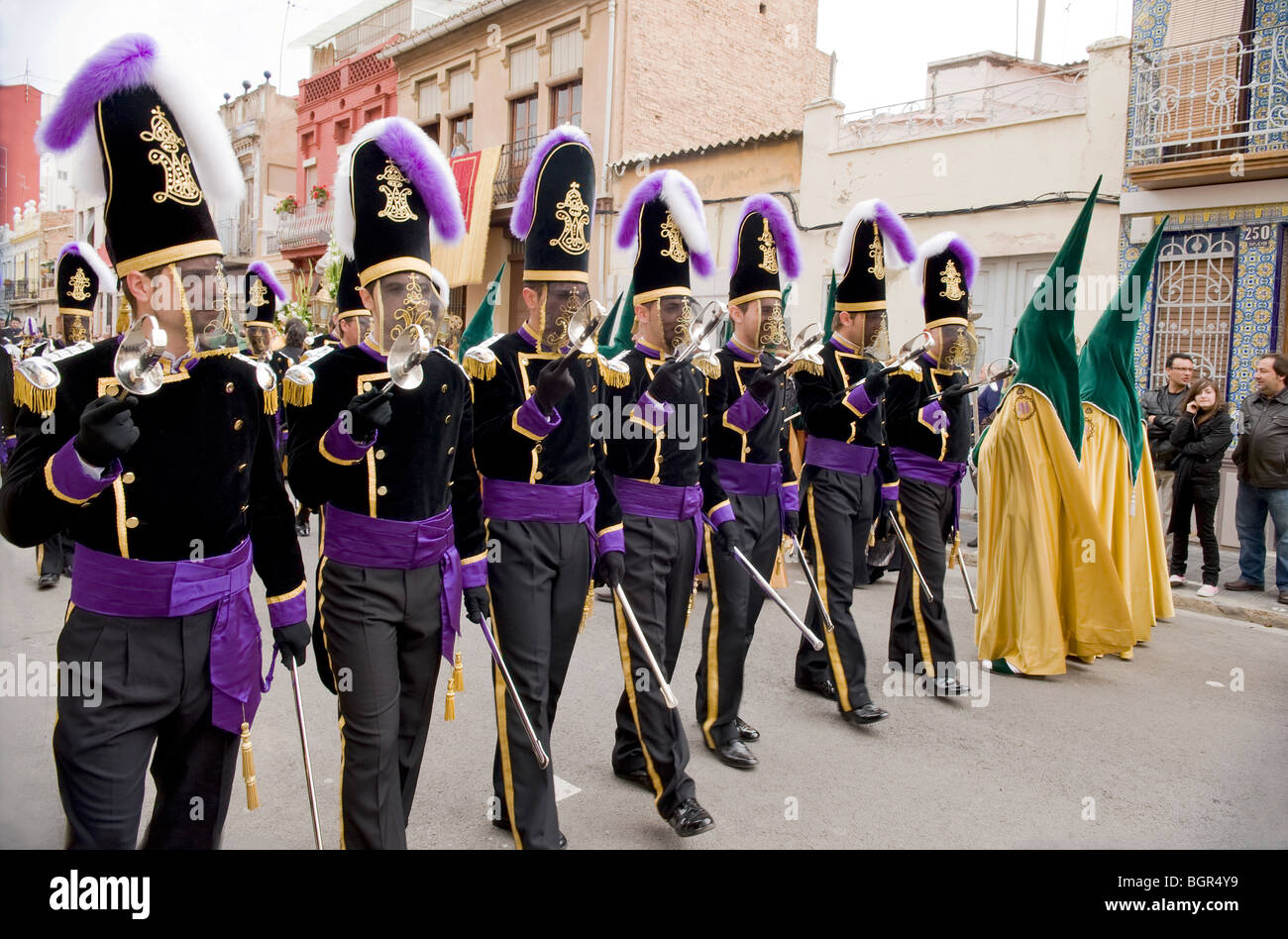 Prozession der Heiligen Ostern in Valencia, Spanien Stockfoto