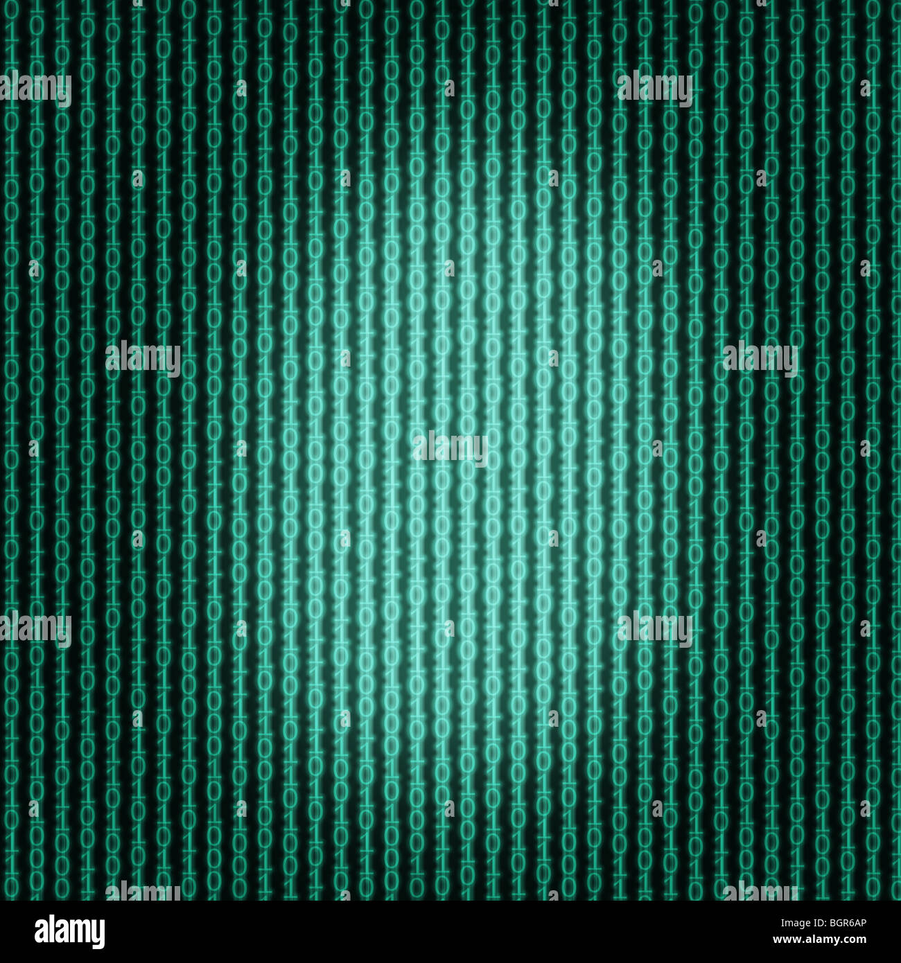 Digitale Komposition von binären Daten vertikal fließen Stockfoto