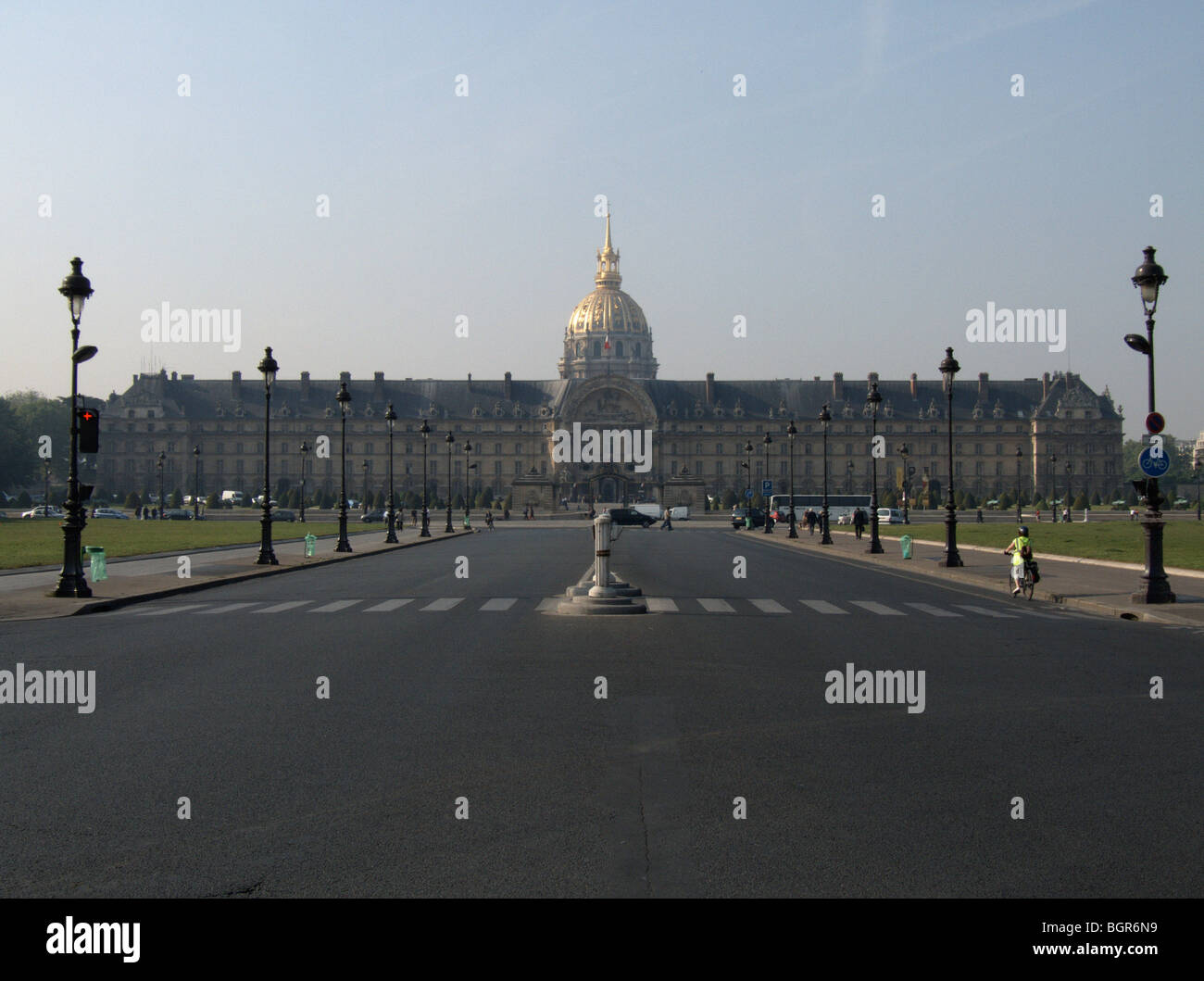 Nordfassade von Les Invalides. Paris. Frankreich Stockfoto