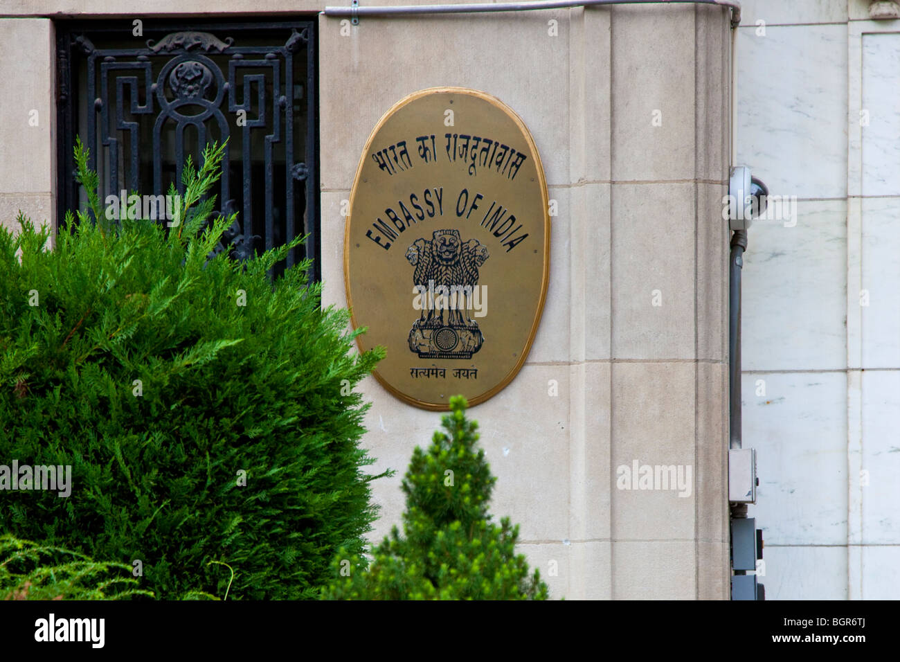 Indien Botschaft in Washington DC Stockfoto